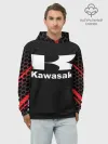 Худи мужской база хлопок / KAWASAKI | КАВАСАКИ