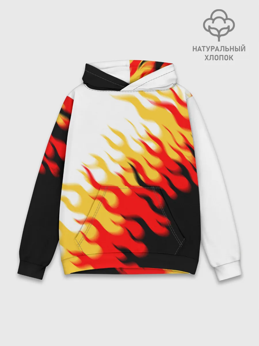 Худи мужской база хлопок / ОГОНЬ.