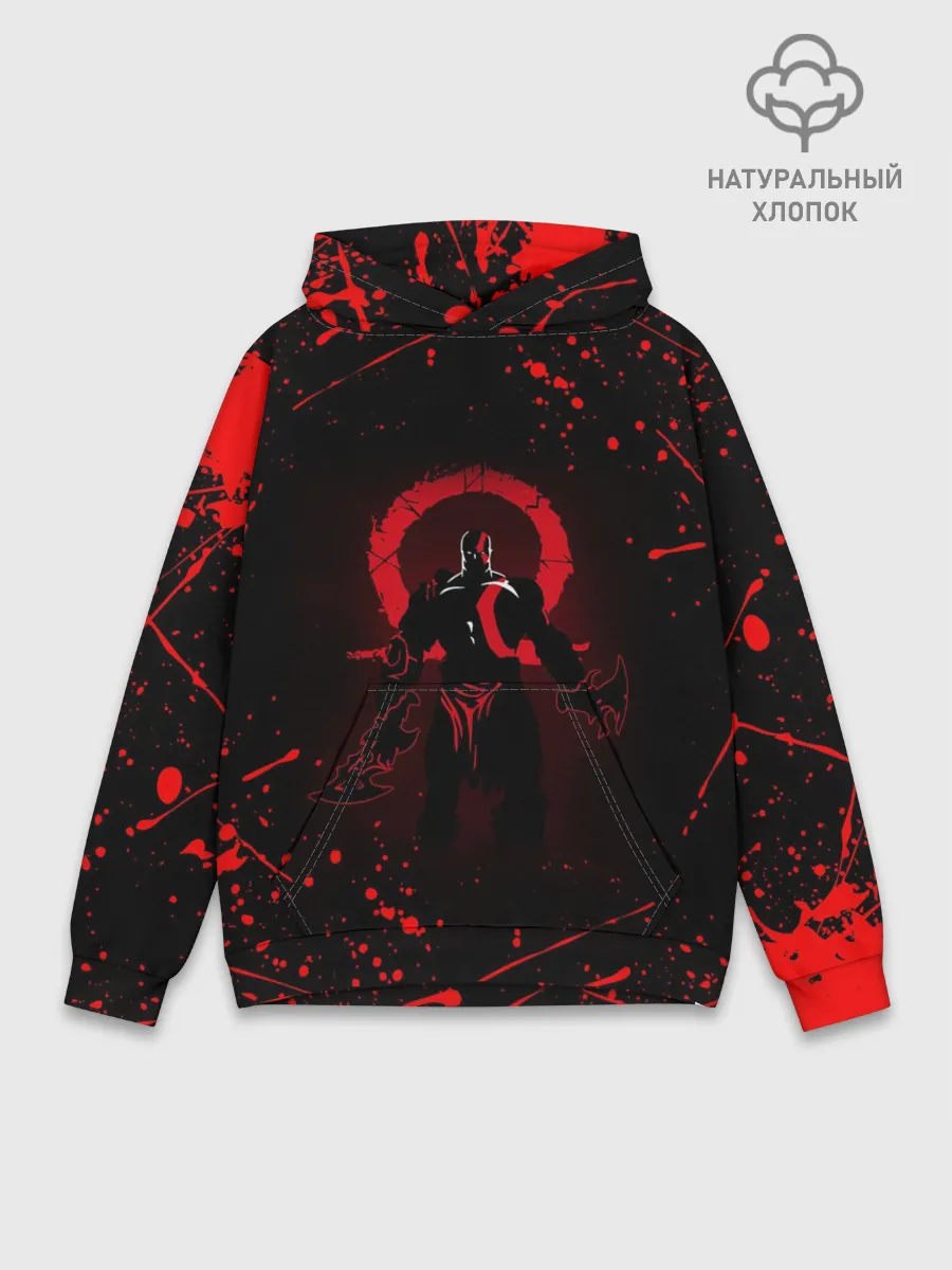 Худи мужской база хлопок / GOD OF WAR
