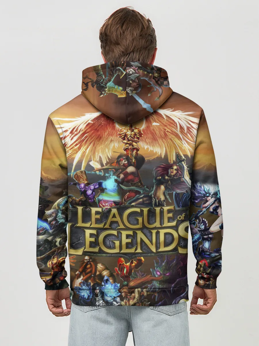 Худи мужской база хлопок / League of Legends