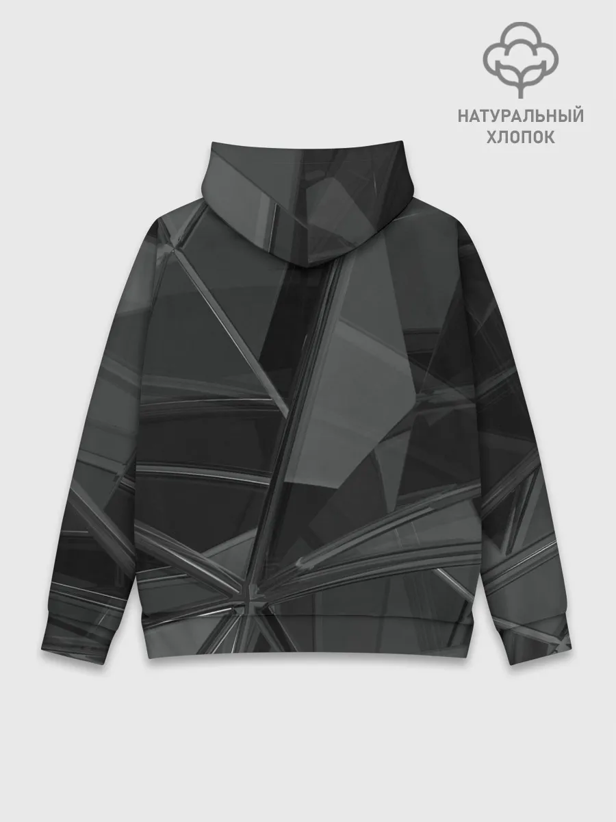 Худи мужской база хлопок / Stone | Black