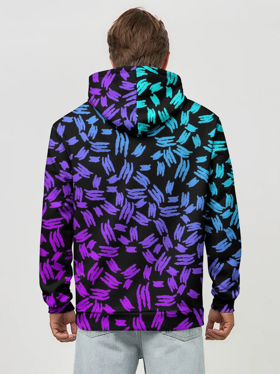 Худи мужской база хлопок / PATTERN MONSTER ENERGY