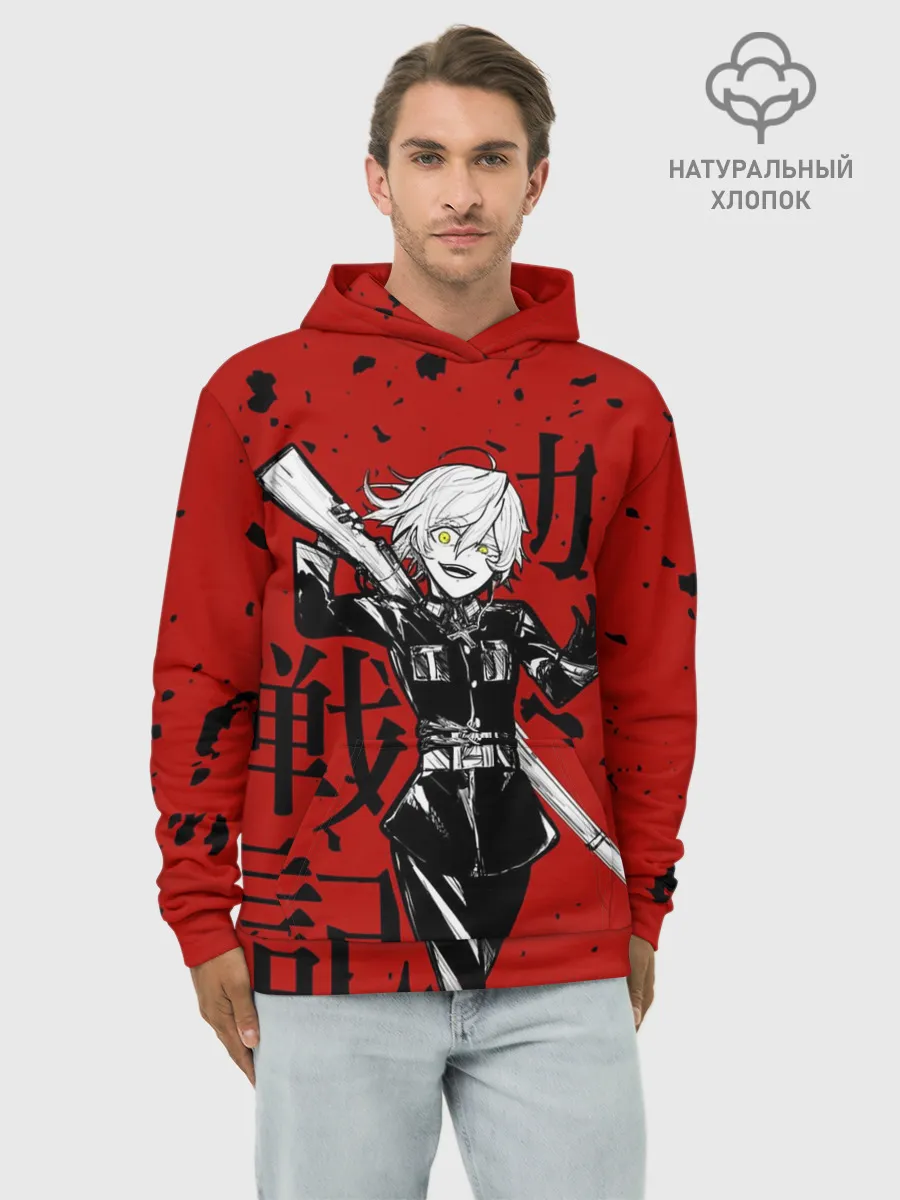 Худи мужской база хлопок / Дьявол