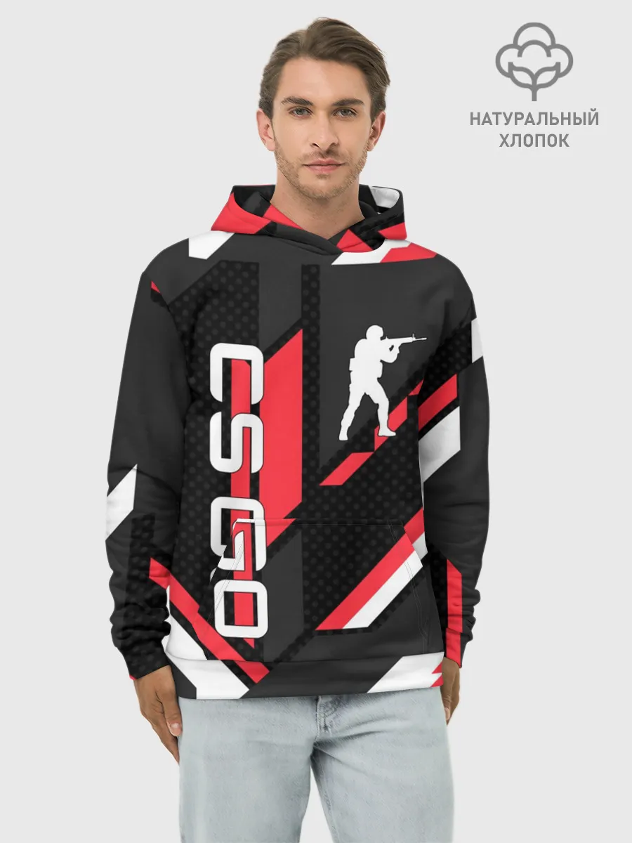 Худи мужской база хлопок / CS GO CYREX