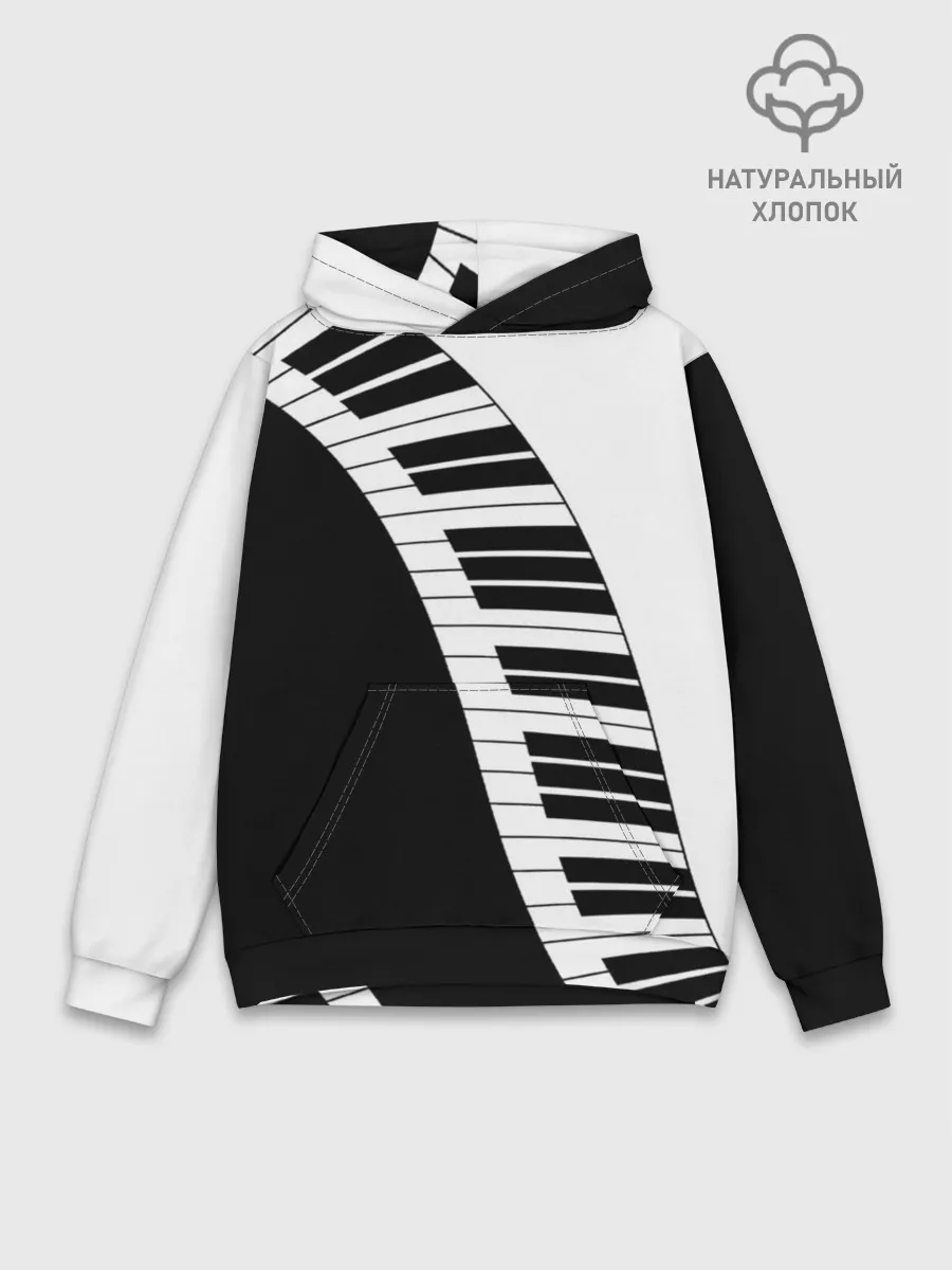 Худи мужской база хлопок / Piano | Пианино