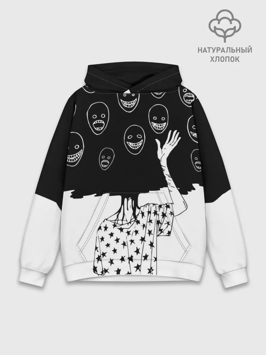 Худи мужской база хлопок / Многоликий | Multi face