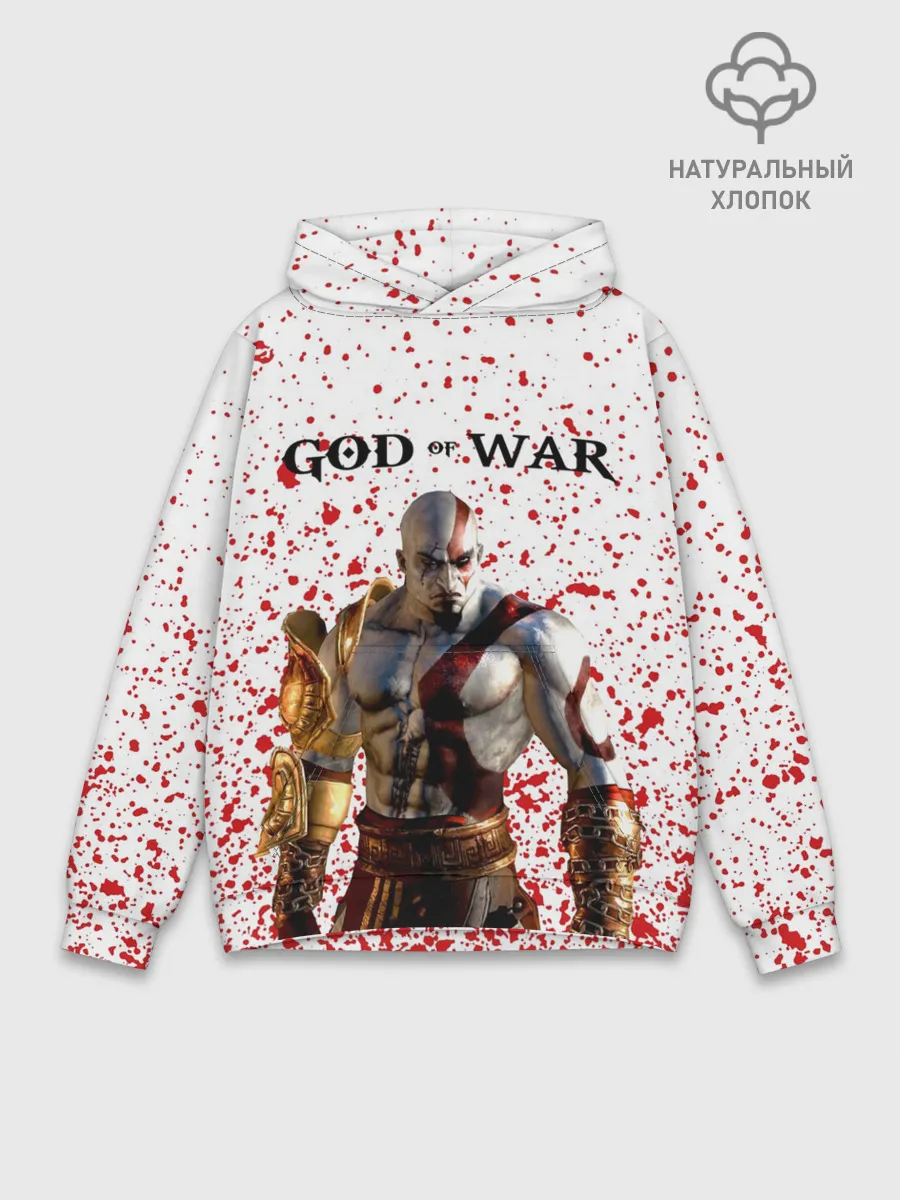 Худи мужской база хлопок / GOD OF WAR