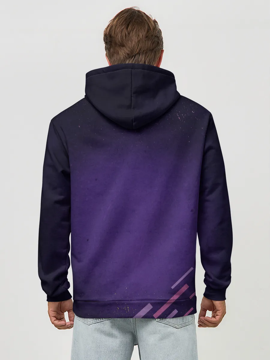 Худи мужской база хлопок / Neon One Piece