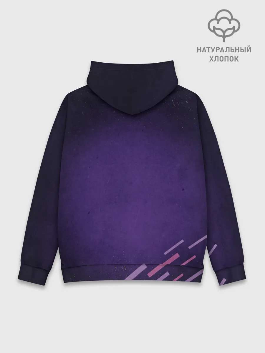 Худи мужской база хлопок / Neon One Piece