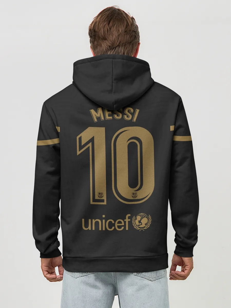 Худи мужской база хлопок / Messi away 20-21