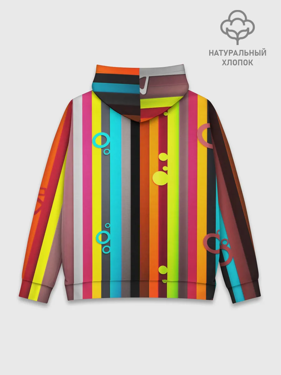 Худи мужской база хлопок / РАДУЖНАЯ ГЕОМЕТРИЯ