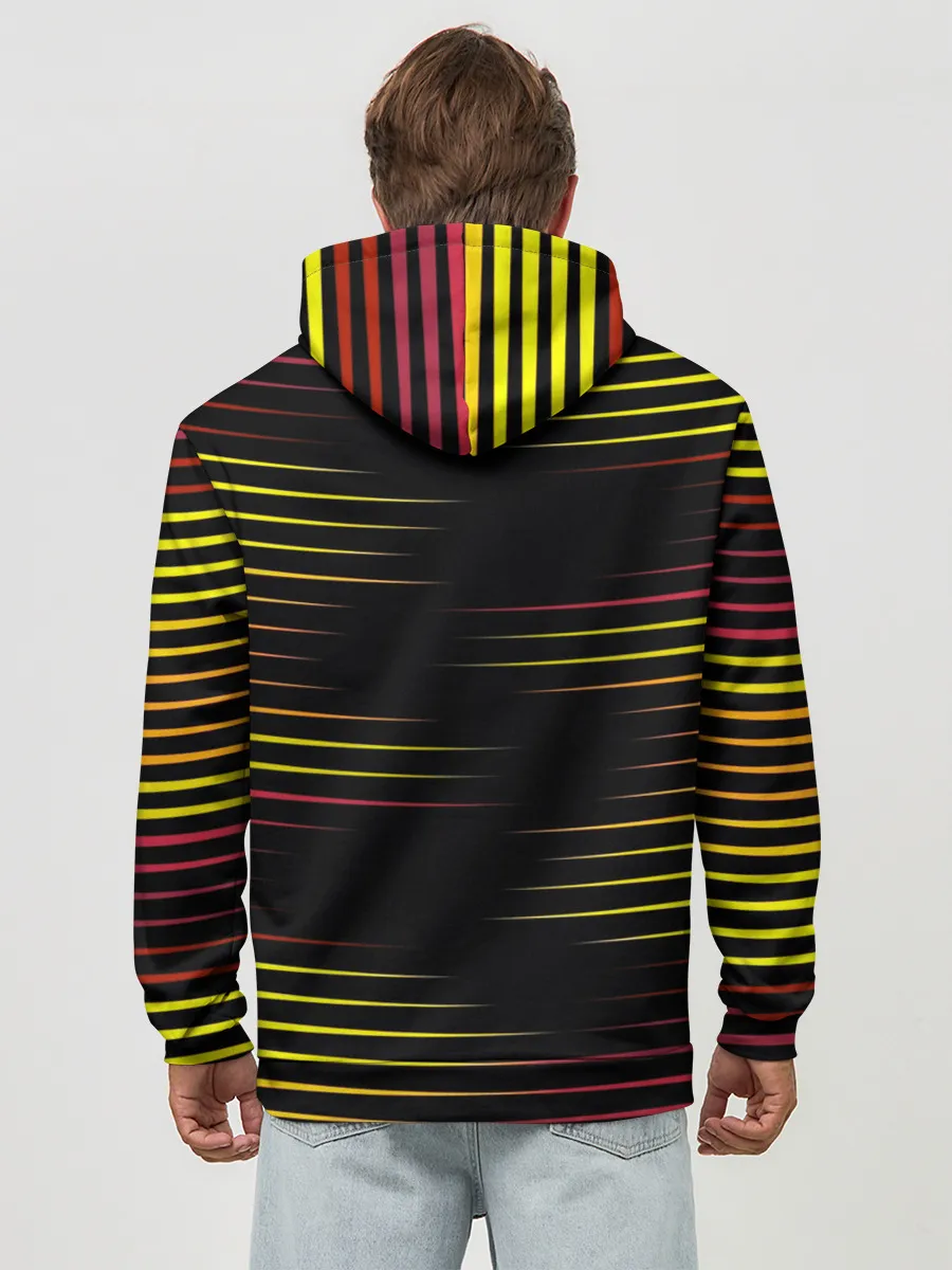 Худи мужской база хлопок / HORIZONTAL GEOMETRY