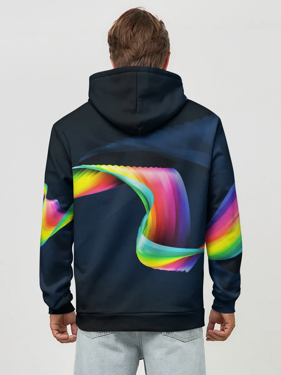 Худи мужской база хлопок / OPTICAL ABSTRACT