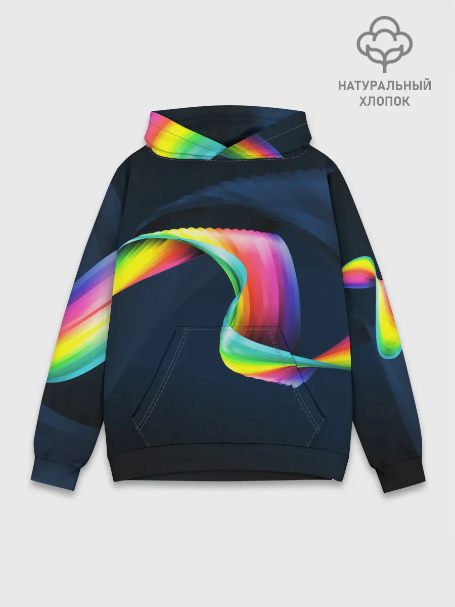 Худи мужской база хлопок / OPTICAL ABSTRACT