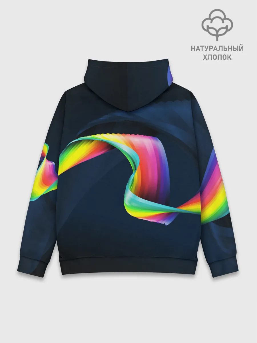 Худи мужской база хлопок / OPTICAL ABSTRACT