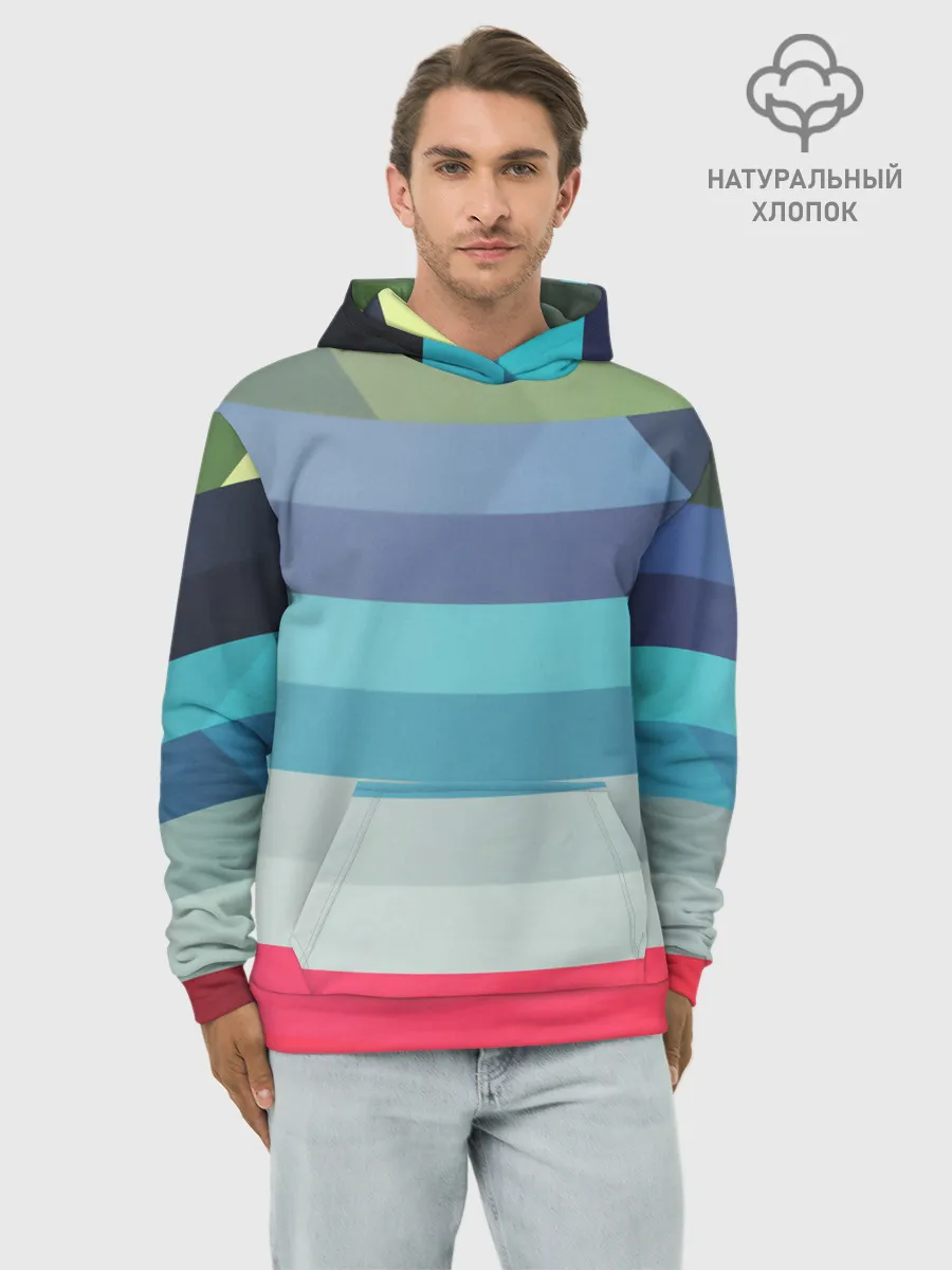 Худи мужской база хлопок / ТЕКСТУРА ЛИНИИ