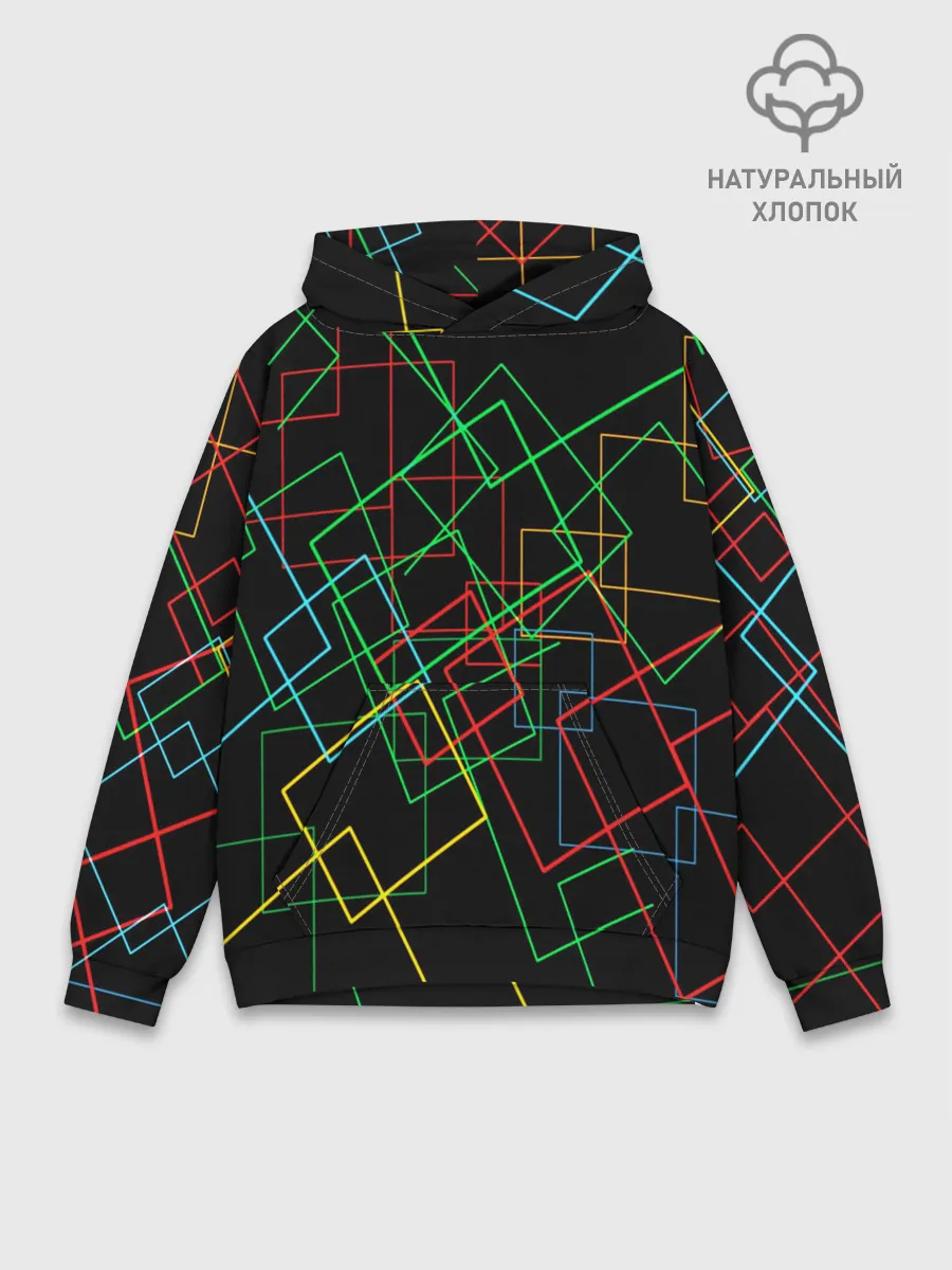 Худи мужской база хлопок / BACKGROUND NEON