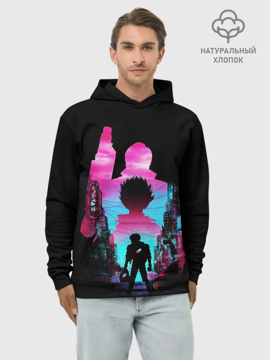 Худи мужской база хлопок / Neo Akira