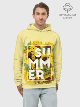 Худи мужской база хлопок / Лето
