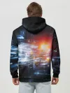 Худи мужской база хлопок / DIGITAL ABSTRACTION