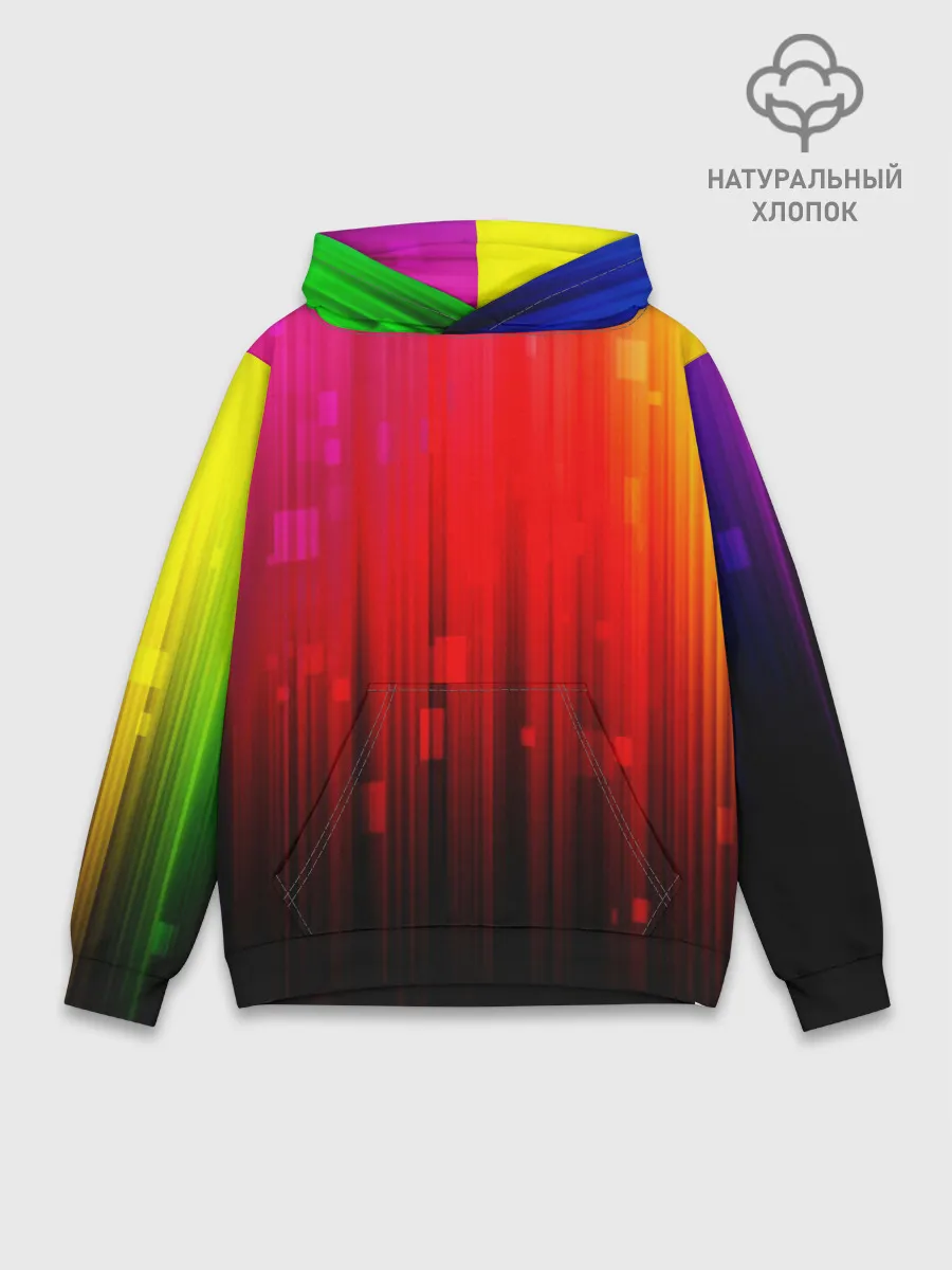 Худи мужской база хлопок / АБСТРАКТНЫЕ КРАСКИ