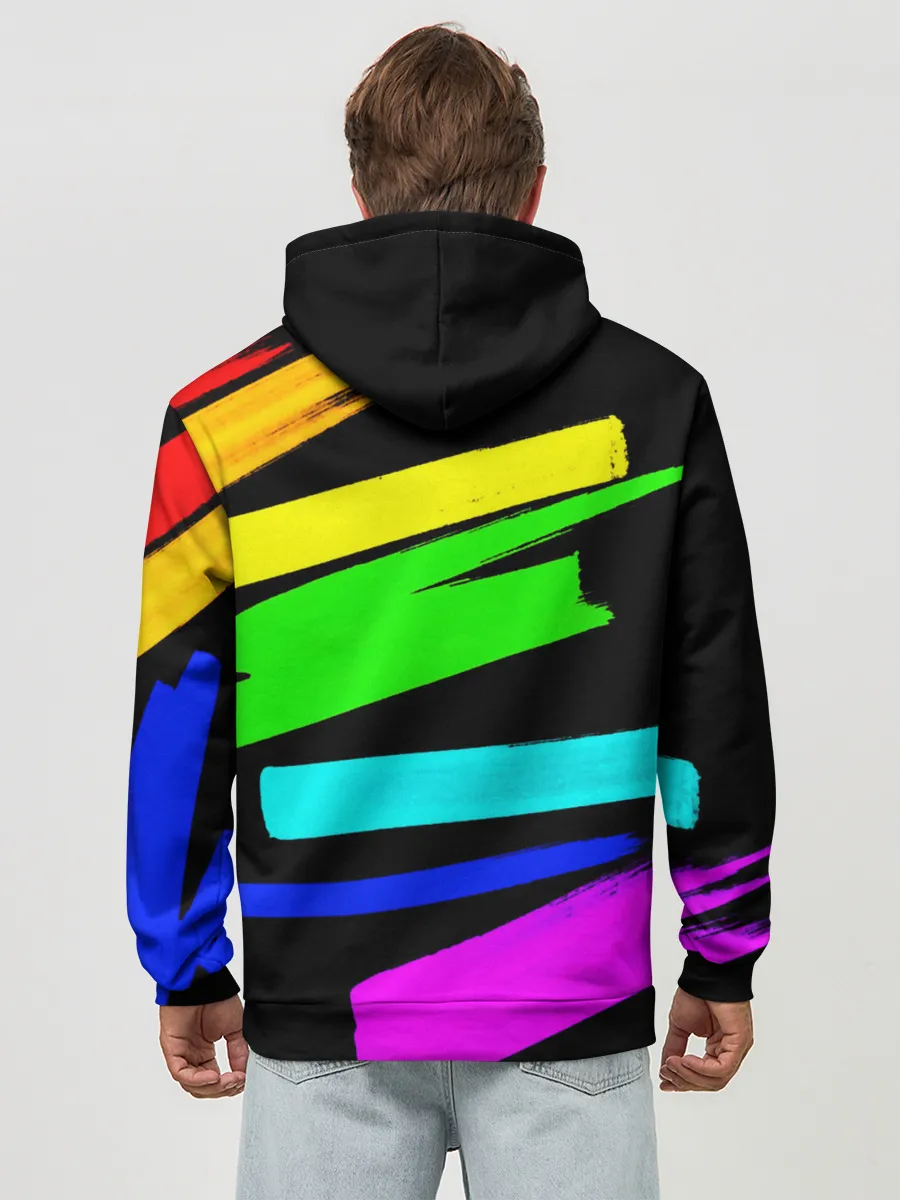 Худи мужской база хлопок / НЕОНОВЫЕ КРАСКИ