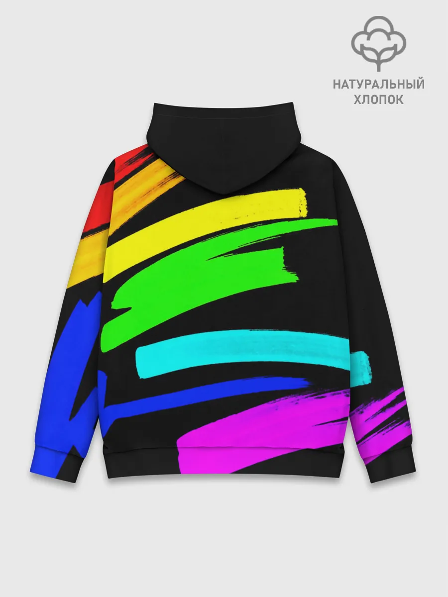Худи мужской база хлопок / НЕОНОВЫЕ КРАСКИ