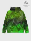Худи мужской база хлопок / ЗЕЛЁНЫЙ ОГОНЬ