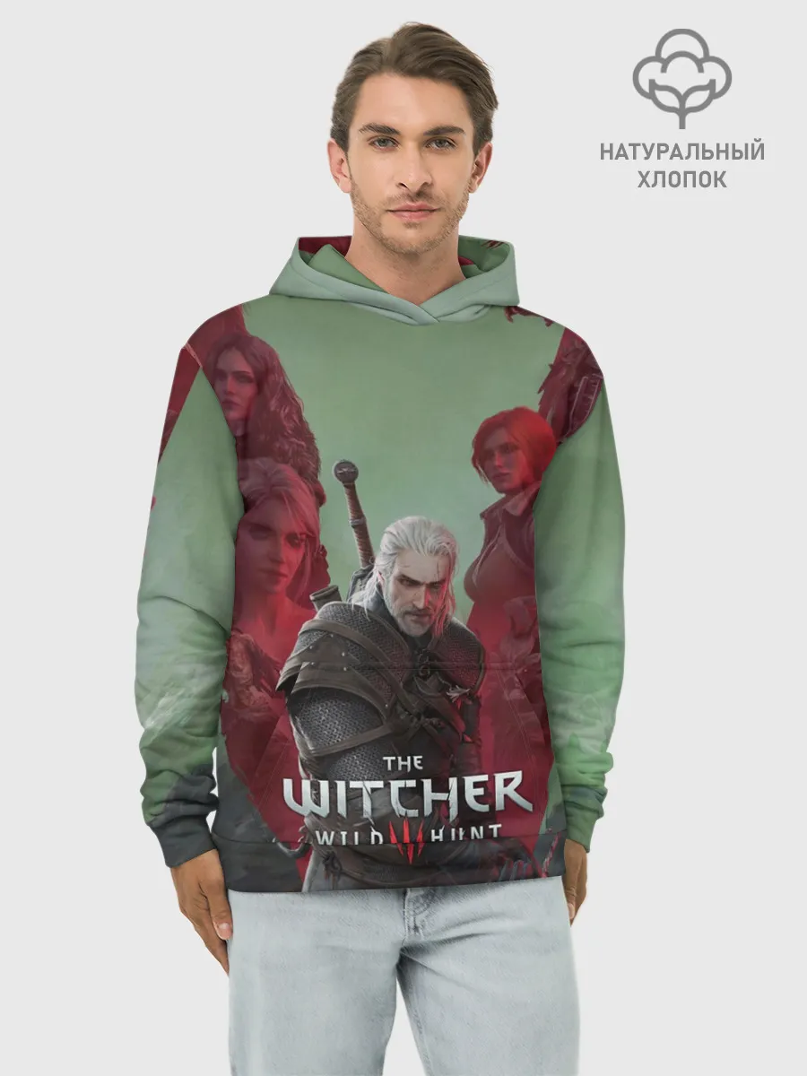 Худи мужской база хлопок / The Witcher 5-летие