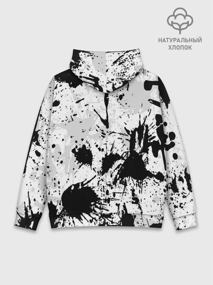 Худи мужской база хлопок / БРЫЗГИ КРАСОК