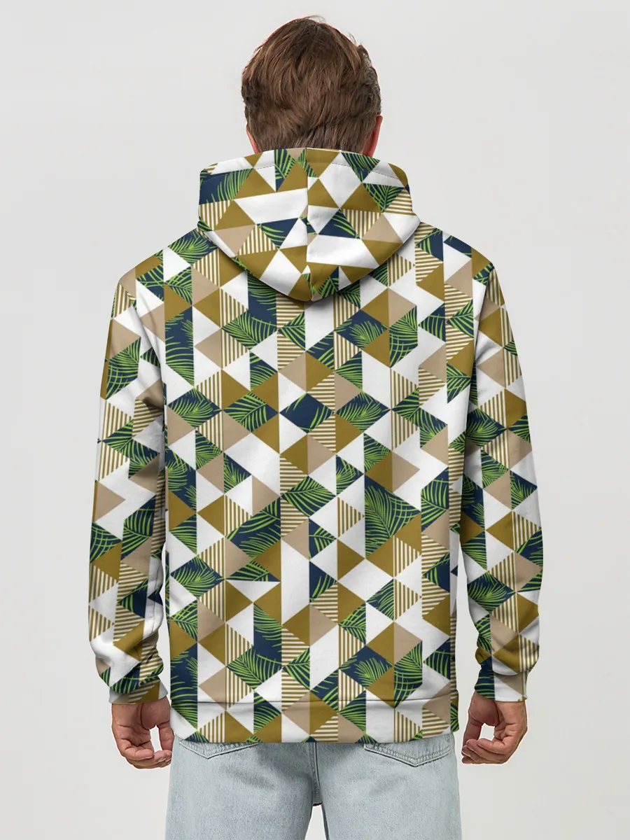 Худи мужской база хлопок / Хипстерские треугольники