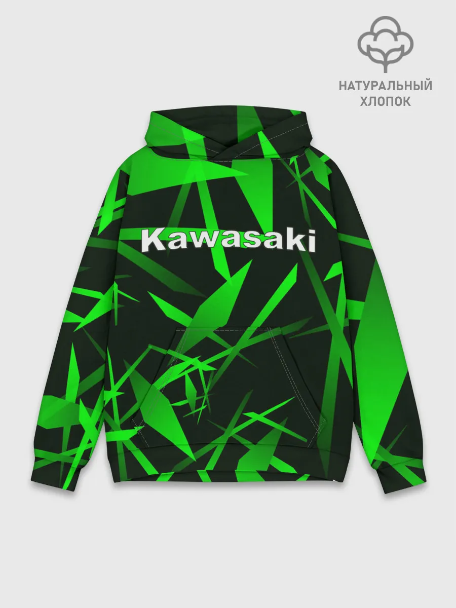 Худи мужской база хлопок / Kawasaki