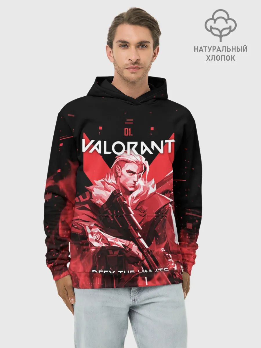 Худи мужской база хлопок / VALORANT SOVA