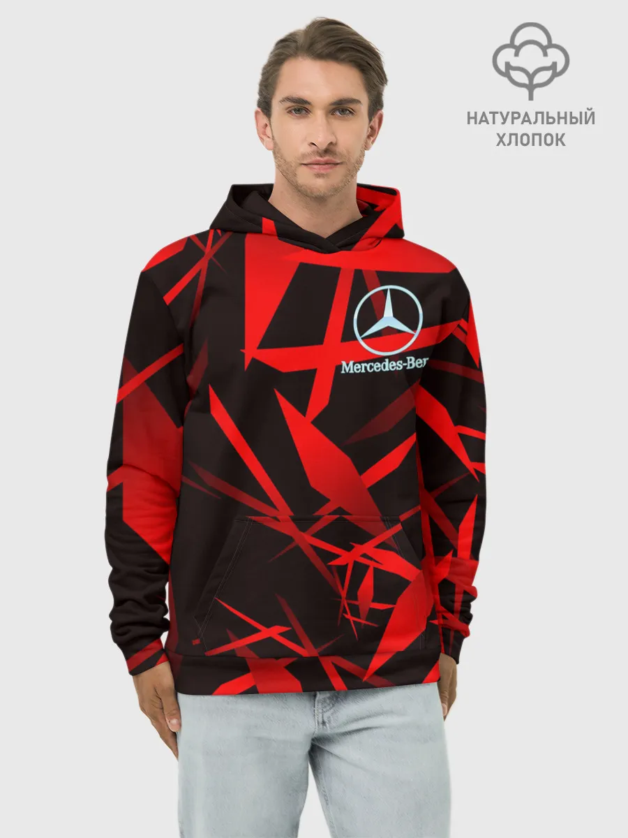 Худи мужской база хлопок / Mercedes-Benz
