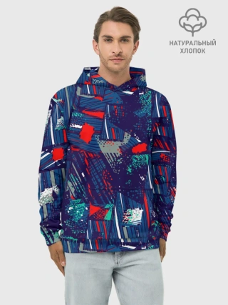 Худи мужской база хлопок / Спортивный стиль