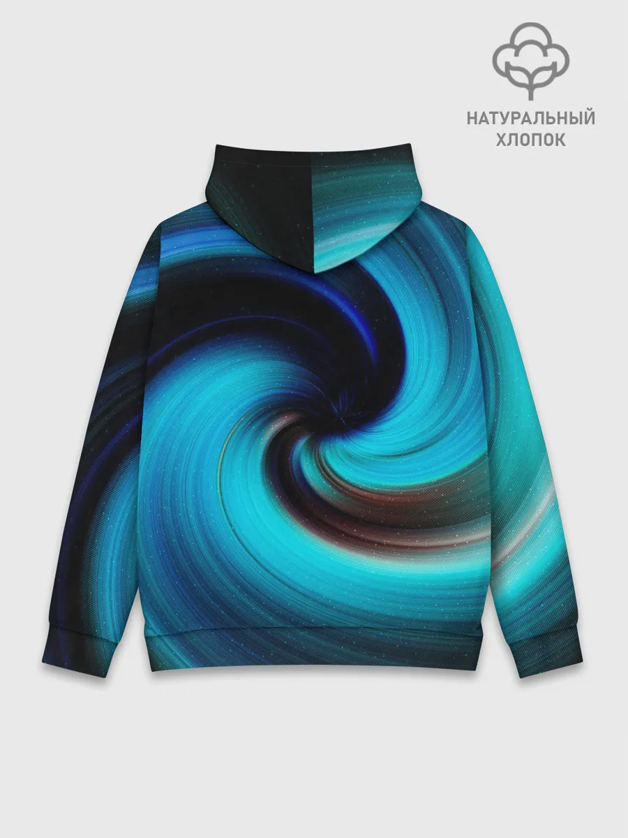 Худи мужской база хлопок / BLUE HOLE | SPACE