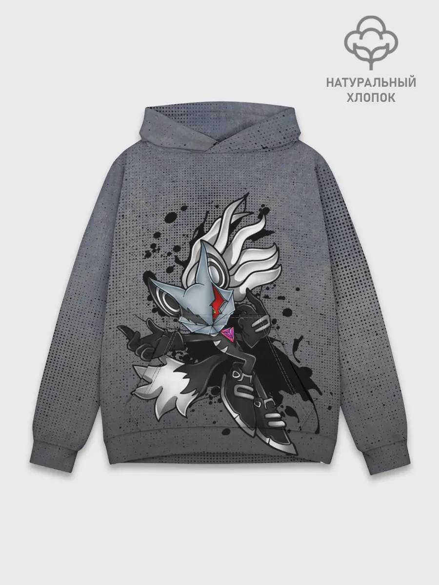 Худи мужской база хлопок / Cat Sonic