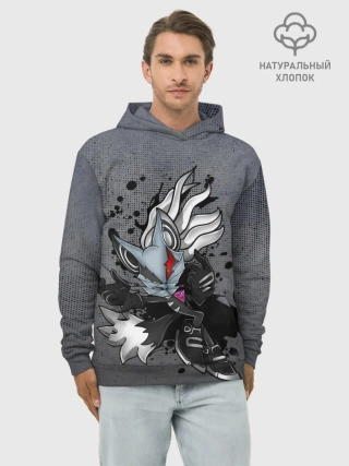 Худи мужской база хлопок / Cat Sonic