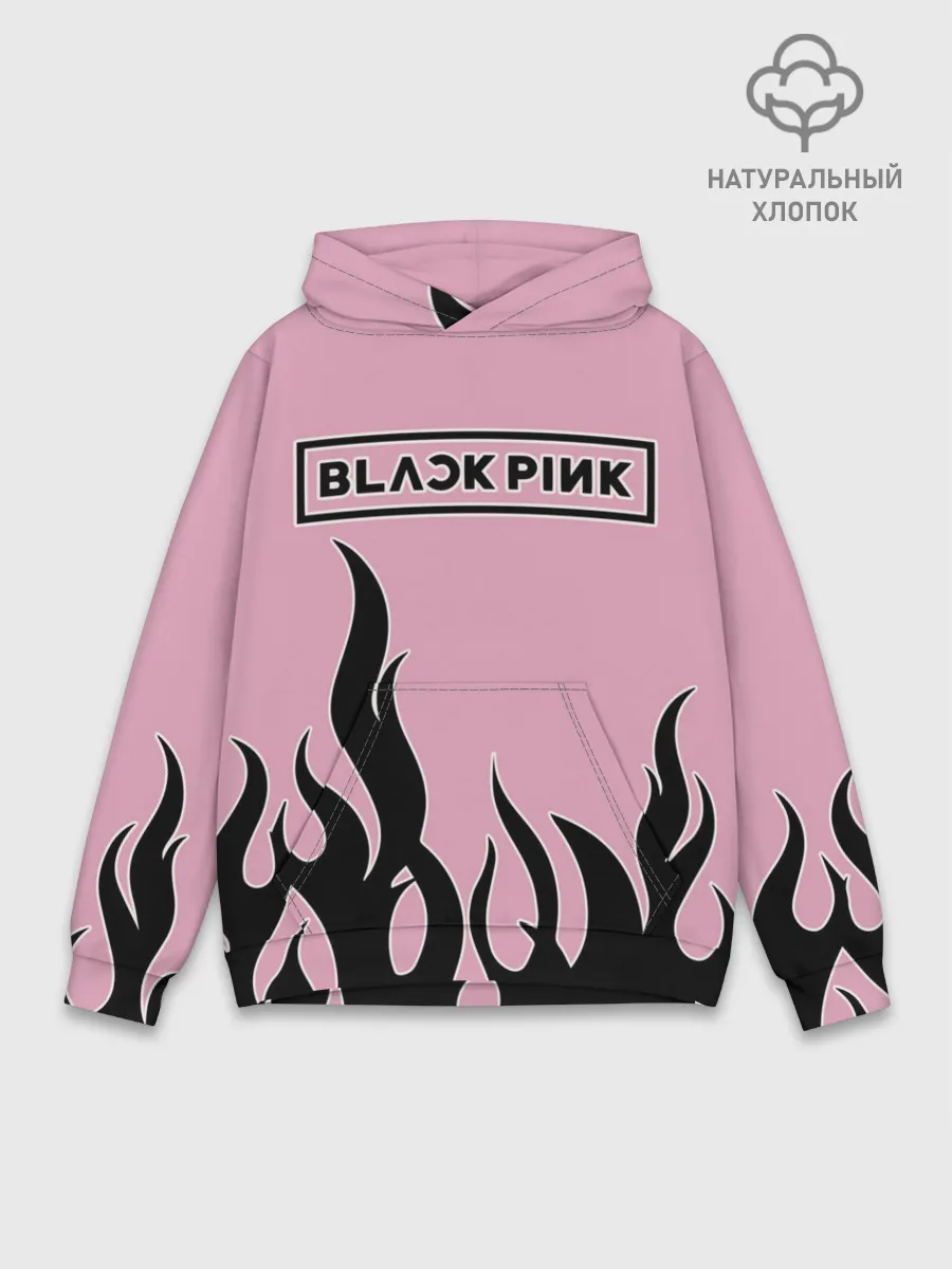 Худи мужской база хлопок / BlackPink