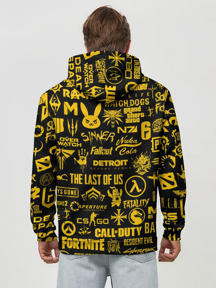 Худи мужской база хлопок / ЛОГОТИПЫ ИГР