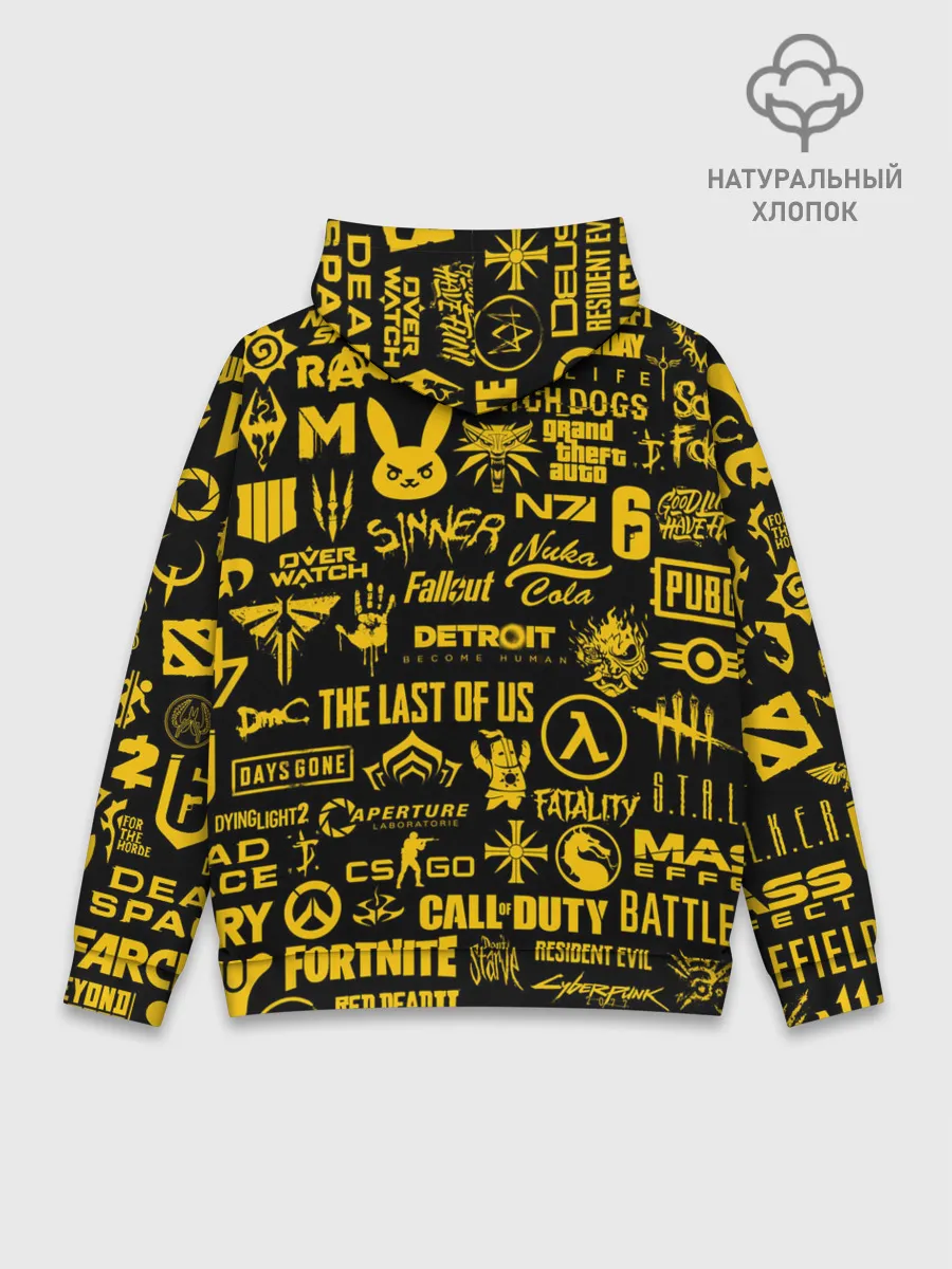 Худи мужской база хлопок / ЛОГОТИПЫ ИГР