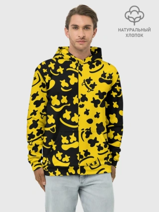 Худи мужской база хлопок / FORTNITE x MARSHMELLO