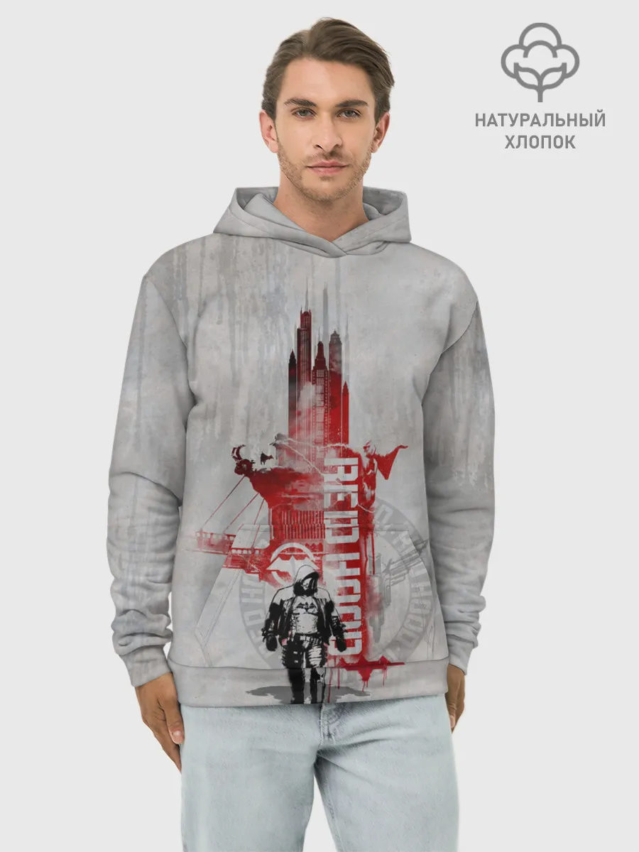 Худи мужской база хлопок / Red Hood