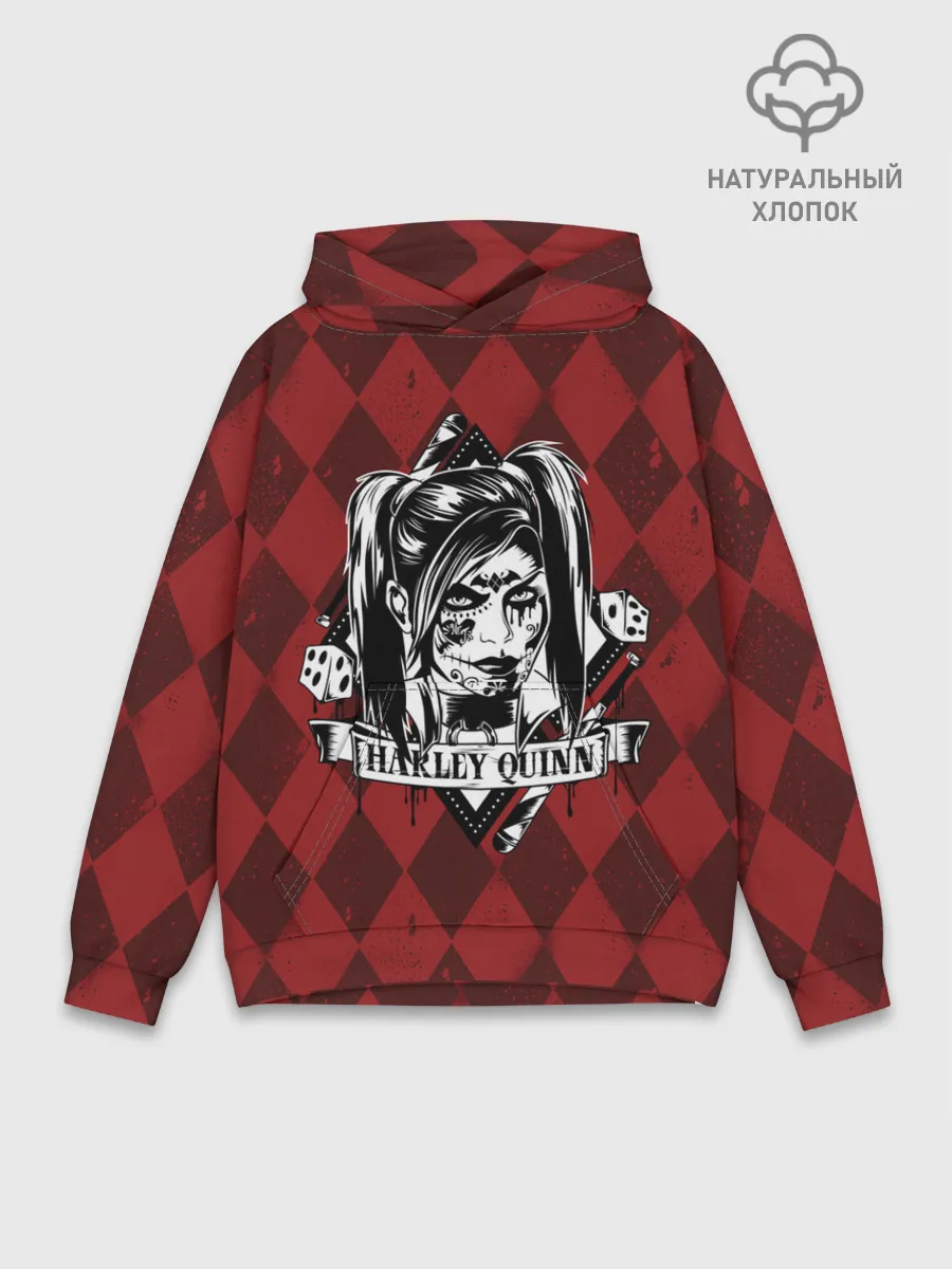 Худи мужской база хлопок / Harley Quinn