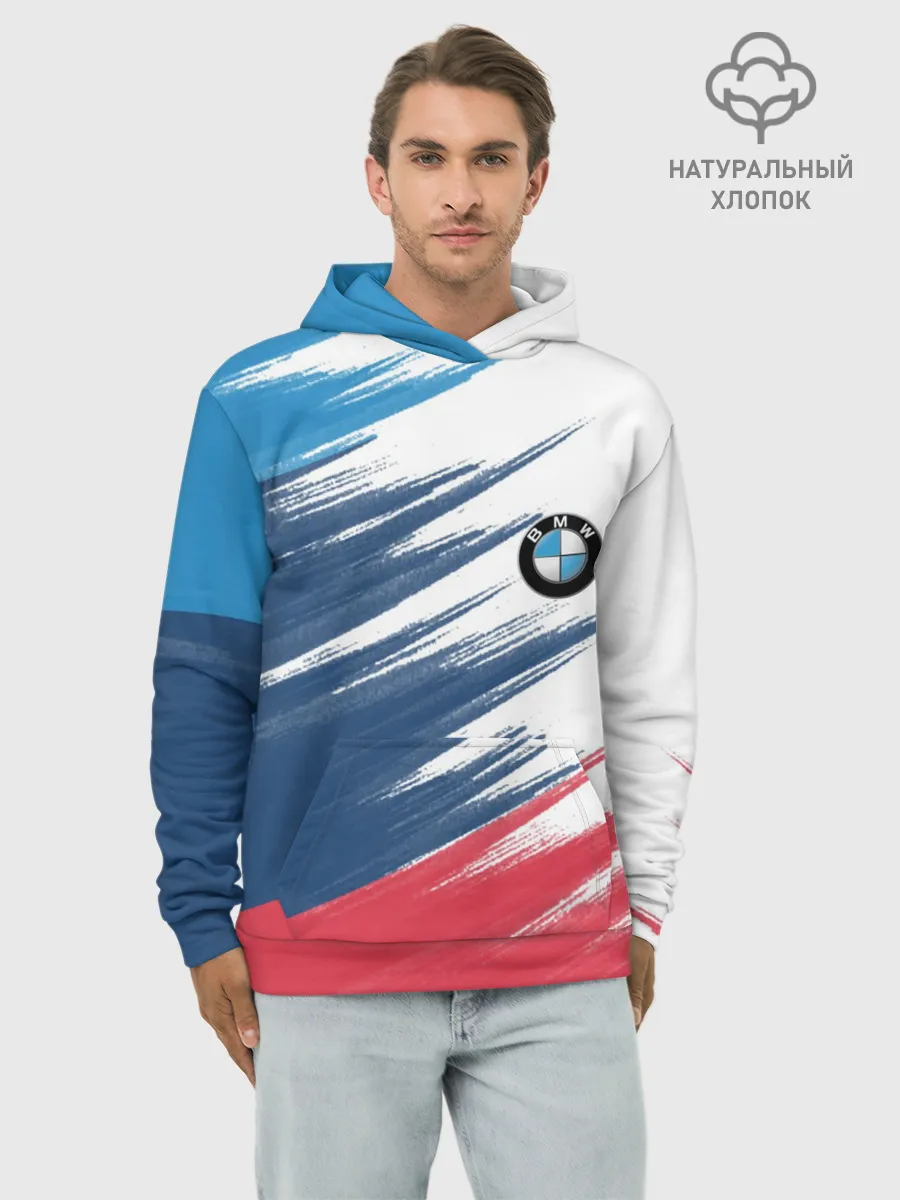 Худи мужской база хлопок / BMW