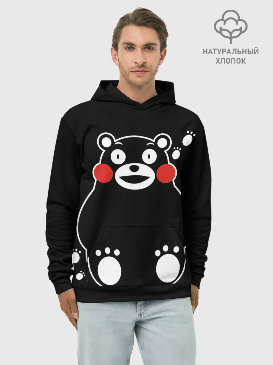 Худи мужской база хлопок / Kumamon сидит