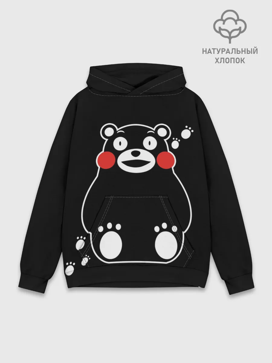 Худи мужской база хлопок / Kumamon сидит