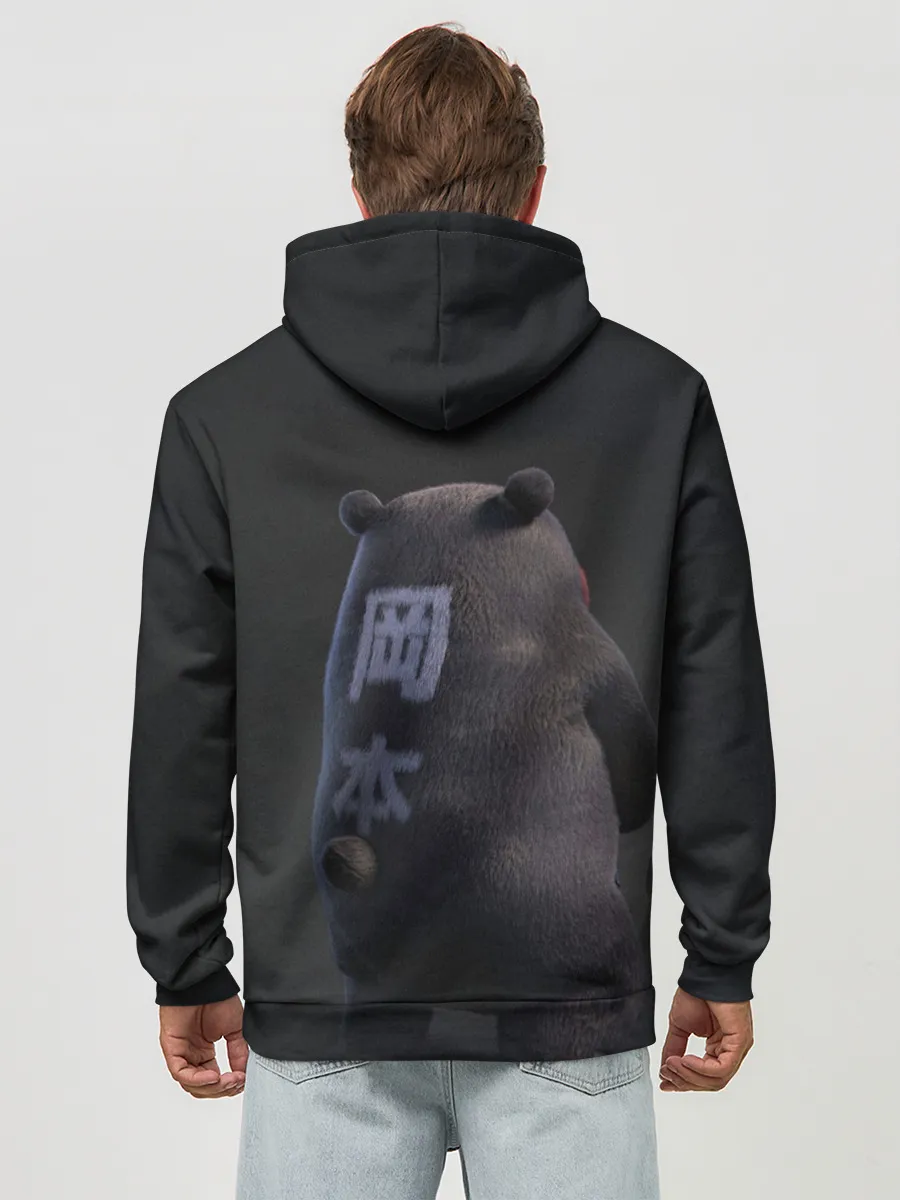 Худи мужской база хлопок / Kumamon прикрылся