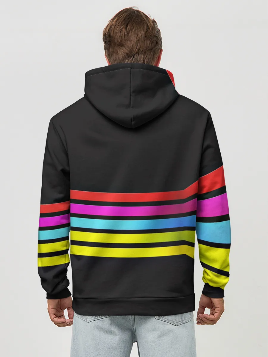 Худи мужской база хлопок / NEON GEOMETRY