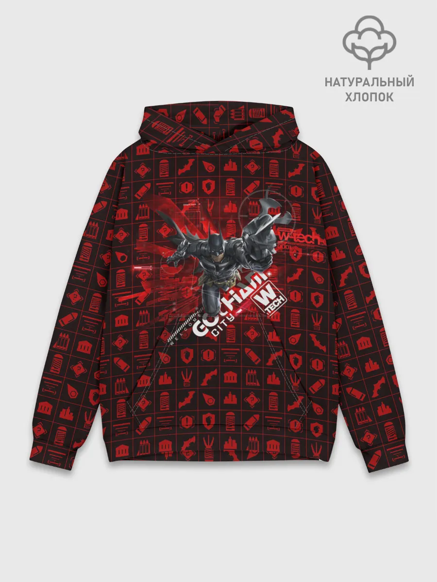 Худи мужской база хлопок / Batman: Arkham Knight